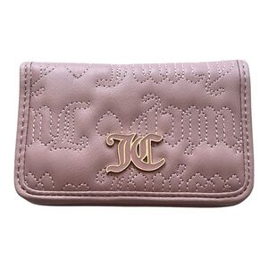 Juicy Couture Pink Quilted Wallet with Embossed Design